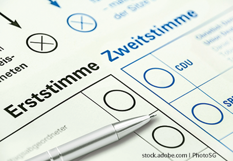 Bei der Bundestagswahl gibt es einige Regeln zu beachten - hier im Bild ein Stimmzettel.