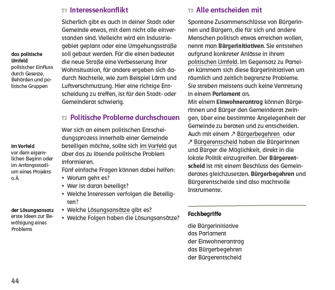 Screenshot_Fachbegriffe_Worterklaerungen Beispielseite aus "Starke Seiten Wirtschaft" mit Fachbegriffen und Worterklärungen