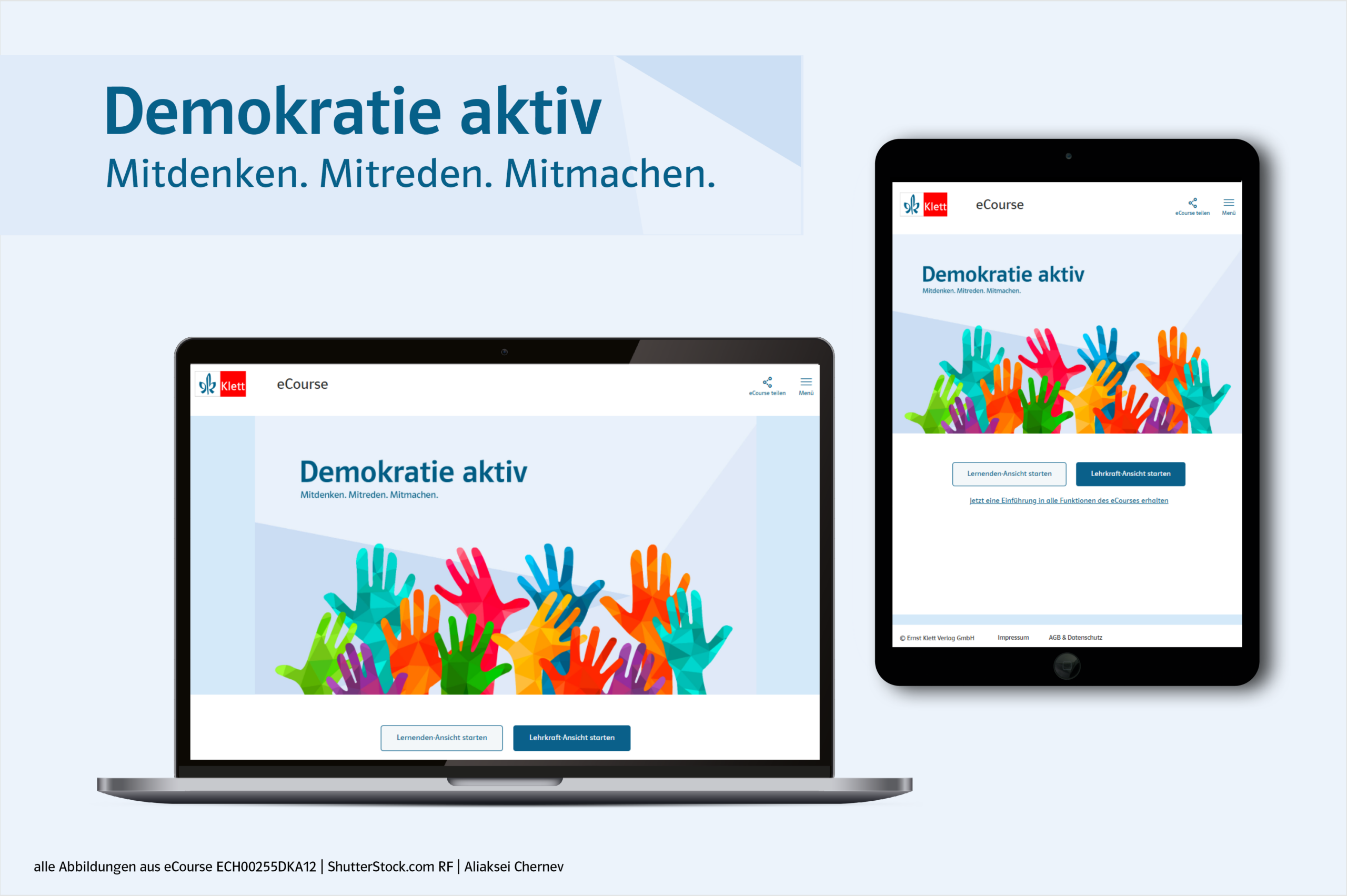 Screen eCourse Demokratie aktiv